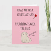 Glücklicher Valentinstag vom Hund Karte (Vorderseite)