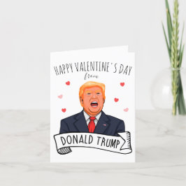 Glücklicher Valentinstag von Donald Trump Karte