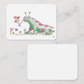 Glücklicher Valentinstag von Frankillie: Lizard Mitteilungskarte (Vorne/Hinten)