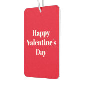 Glücklicher Valentinstag, weißer Valentinstag Autolufterfrischer (Links)