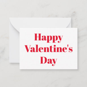 Glücklicher Valentinstag, weißer Valentinstag Mitteilungskarte