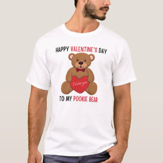 Glücklicher Valentinstag zu meinem Pookie-Bären, n T-Shirt