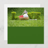 Glücklicher Valentinstag zum Golfer mit Golf der L (Vorne/Hinten)