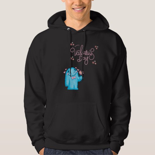 GLÜCKLICHER VALENTINTAG, VALENTINE MONSTER HOODIE (Vorderseite)