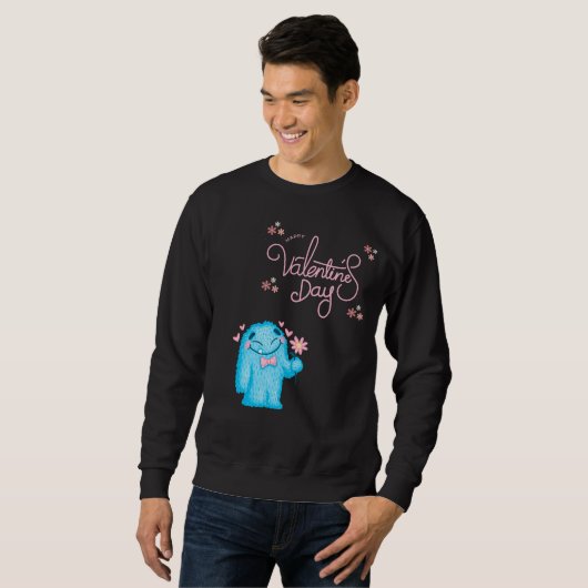 GLÜCKLICHER VALENTINTAG, VALENTINE MONSTER SWEATSHIRT (Vorne ganz)