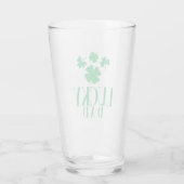 Glücklicher Vater Pint Glass - Klee Cool für Vater Glas (Rückseite)
