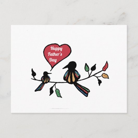 Glücklicher Vater Postkarte (Vorderseite)