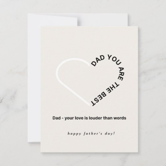 Glücklicher Vater Tag danke Ihnen Karte (Vorderseite)