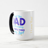Glücklicher Vater Tag Danke Vater Tasse (Vorderseite Links)