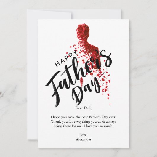 Glücklicher Vater Tag Einladung (Vorderseite)