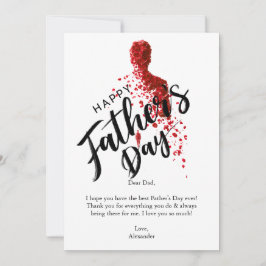 Glücklicher Vater Tag Einladung