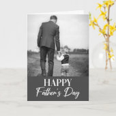 Glücklicher Vater Tag Eins Foto Moderner Vatertag Karte (Gelbe Blume)