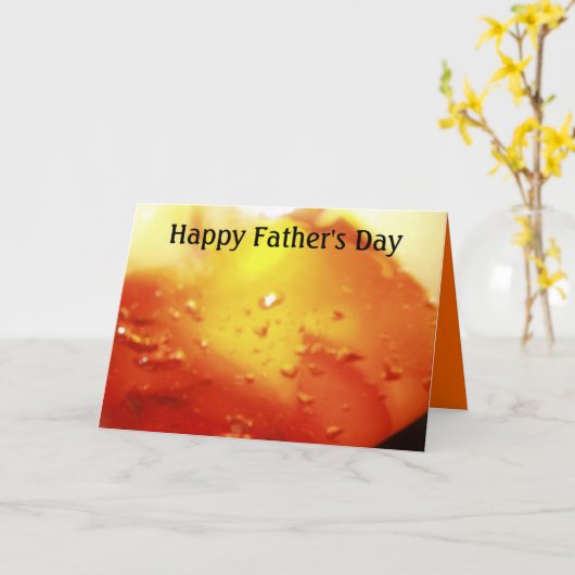 Glücklicher Vater-Tag (für jedermann) Karte (Gelbe Blume)