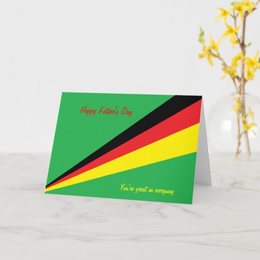 Glücklicher Vater Tag Gruß Karten großartig (Gelbe Blume)