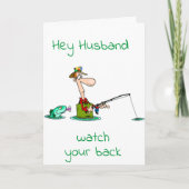 **** GLÜCKLICHER VATER-TAG*** HUSBAND-FANG KARTE (Vorderseite)