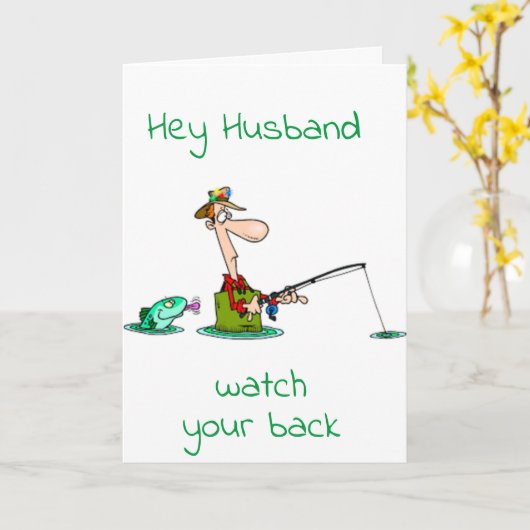 **** GLÜCKLICHER VATER-TAG*** HUSBAND-FANG KARTE (Gelbe Blume)