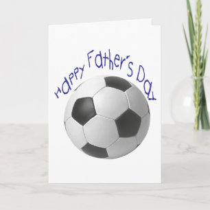 Glücklicher Vater Tag mit Fußball Art Karte