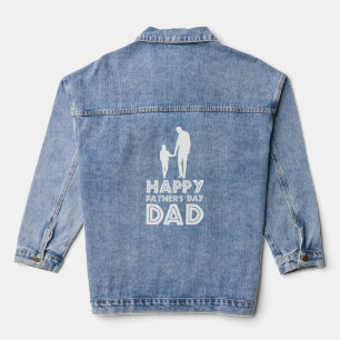 Glücklicher Vater Tag Vater Bester Vater je Vaters Jeansjacke