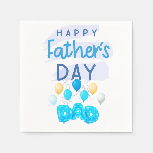 "Glücklicher Vater, Vater: Eine Feier der Liebe" Serviette (Vorderseite)