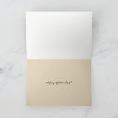 Glücklicher Vater - Vintages Flugzeug Karte (Innenseite)