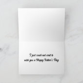 "GLÜCKLICHER VATER'S DAY" AUS DER AUSFÜHRUNG DER K KARTE (Innenseite)