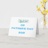 *GLÜCKLICHER VATER'S DAY SON* FÜR MEINEN LIEBLINGS KARTE (Gelbe Blume)