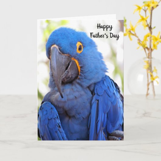 Glücklicher Vater's Day ... Vom Vogel Karte (Gelbe Blume)