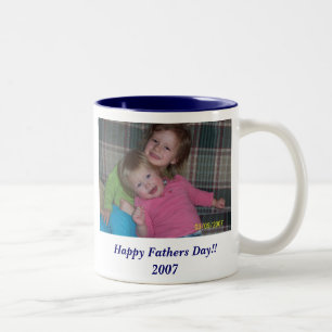 Glücklicher Vatertag!!  2007 Zweifarbige Tasse