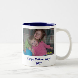 Glücklicher Vatertag!!  2007 Zweifarbige Tasse