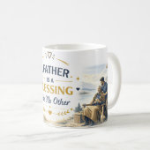 Glücklicher Vatertag Becher | Bestes Dad Geschenk  Kaffeetasse (VorderseiteRechts)
