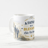 Glücklicher Vatertag Becher | Bestes Dad Geschenk  Kaffeetasse (Vorderseite Links)