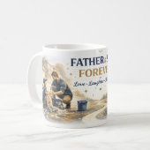Glücklicher Vatertag Becher Kaffeetasse (Vorderseite Links)