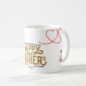 Glücklicher Vatertag Becher Kaffeetasse (VorderseiteRechts)