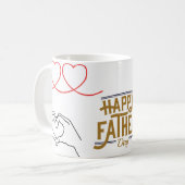 Glücklicher Vatertag Becher Kaffeetasse (Vorderseite Links)