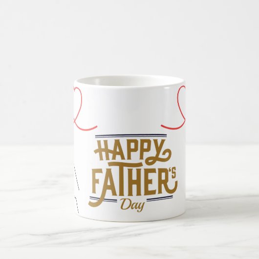 Glücklicher Vatertag Becher Kaffeetasse (Mittel)
