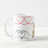 Glücklicher Vatertag Becher Kaffeetasse (Links)