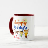 Glücklicher Vatertag Becher Tasse (Vorderseite Links)