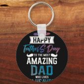 Glücklicher Vatertag bis zum Phantastischsten Vate Schlüsselanhänger (Vorderseite)