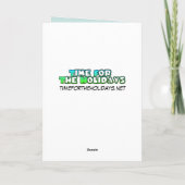 Glücklicher Vatertag, Familienfoto-Karte Karte (Rückseite)