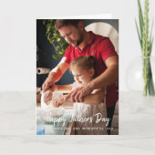 Glücklicher Vatertag Foto Gruß Karte (Vorderseite)