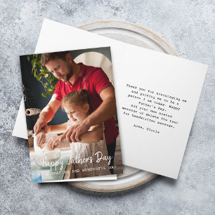 Glücklicher Vatertag Foto Gruß Karte