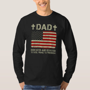 Glücklicher Vatertag für Mens Vater gewidmet und D T-Shirt