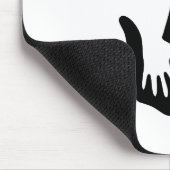 Glücklicher Vatertag Handabdruck-Mauspad Mousepad (Ecke)