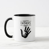 Glücklicher Vatertag Handabdruck Tasse (Links)