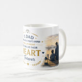 Glücklicher Vatertag Kaffeetasse | Geschenk für de (VorderseiteRechts)