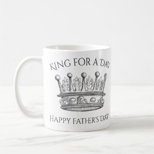 Glücklicher Vatertag König für ein Tagesangebot Kaffeetasse