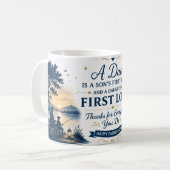 Glücklicher Vatertag Mug Geschenk Kaffeetasse (Vorderseite Links)
