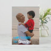 Glücklicher Vatertag, Opa Card Personalisiert Feiertagskarte (Stehend Vorderseite)