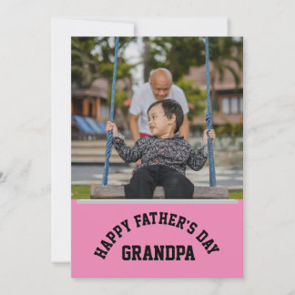 Glücklicher Vatertag, Opa Card Personalisiert Feiertagskarte