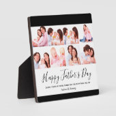 Glücklicher Vatertag, Personalisiert 8 Fotomateria Fotoplatte (Vorderseite)